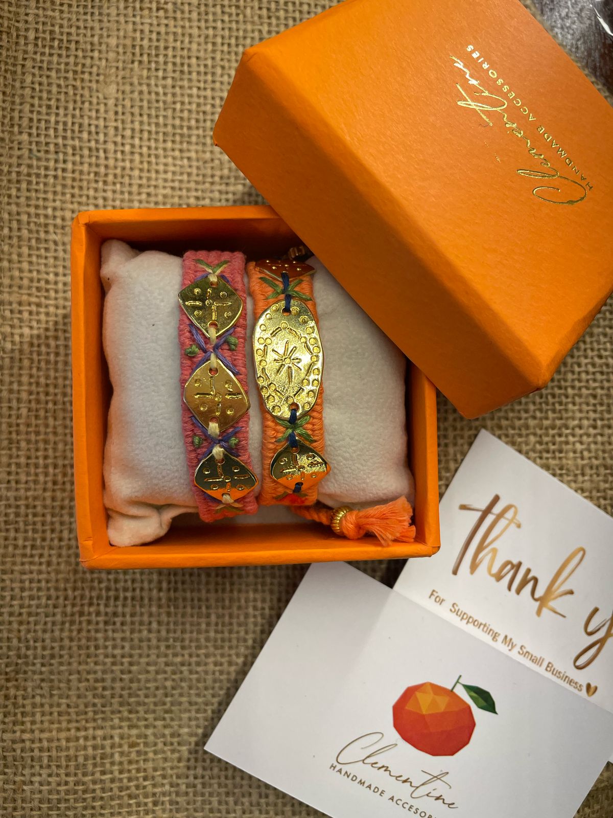 Handmade silk bracelet