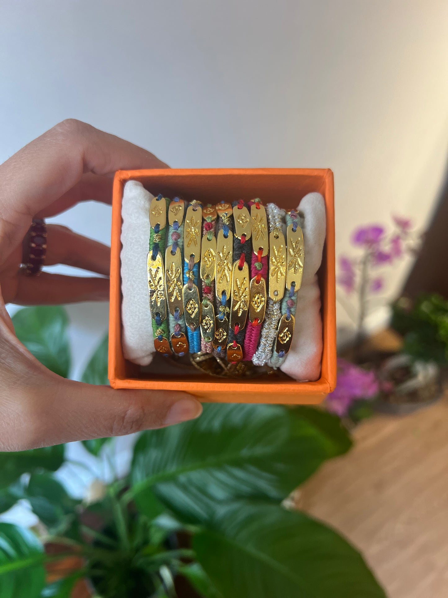 Handmade silk bracelet