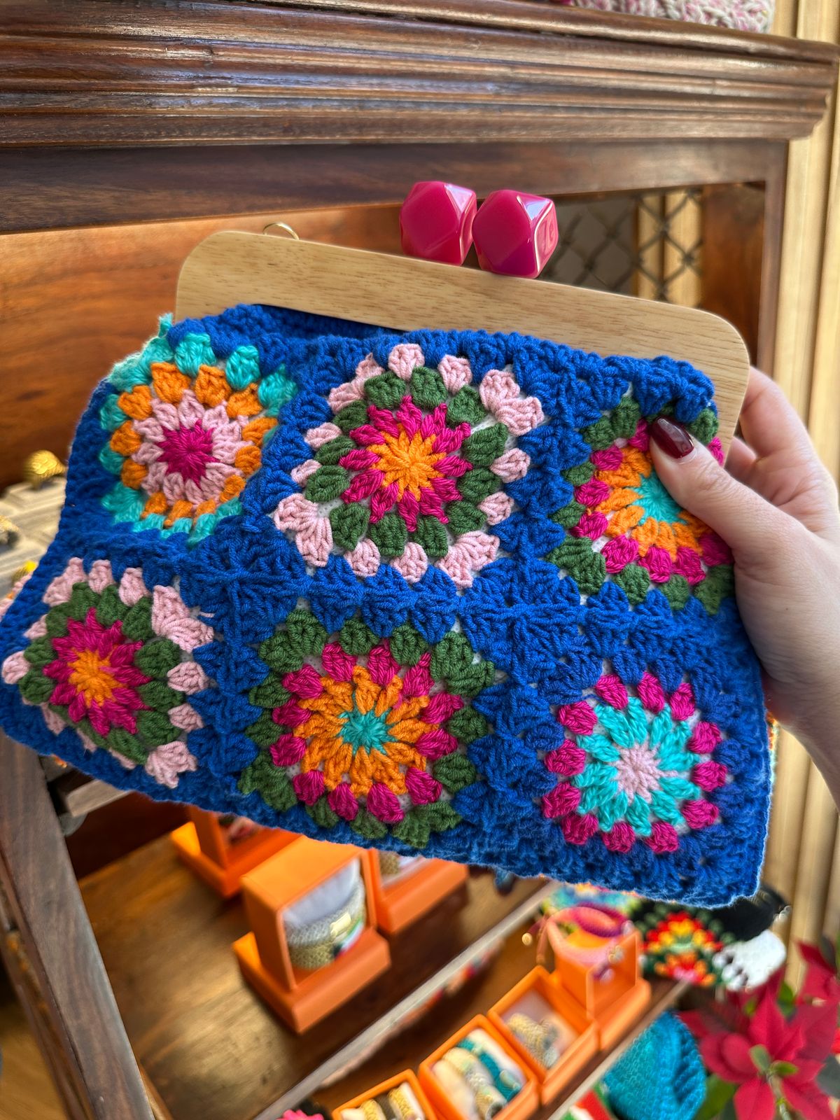 Crochet clutch