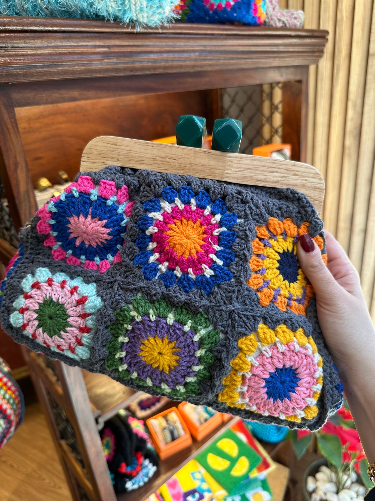 Crochet clutch