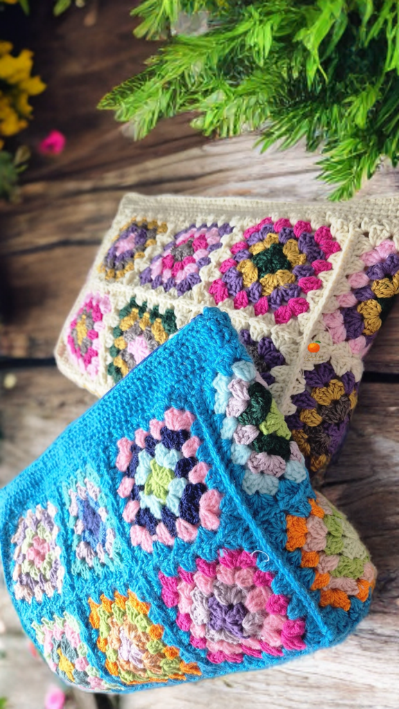 Handmade crochet pouch