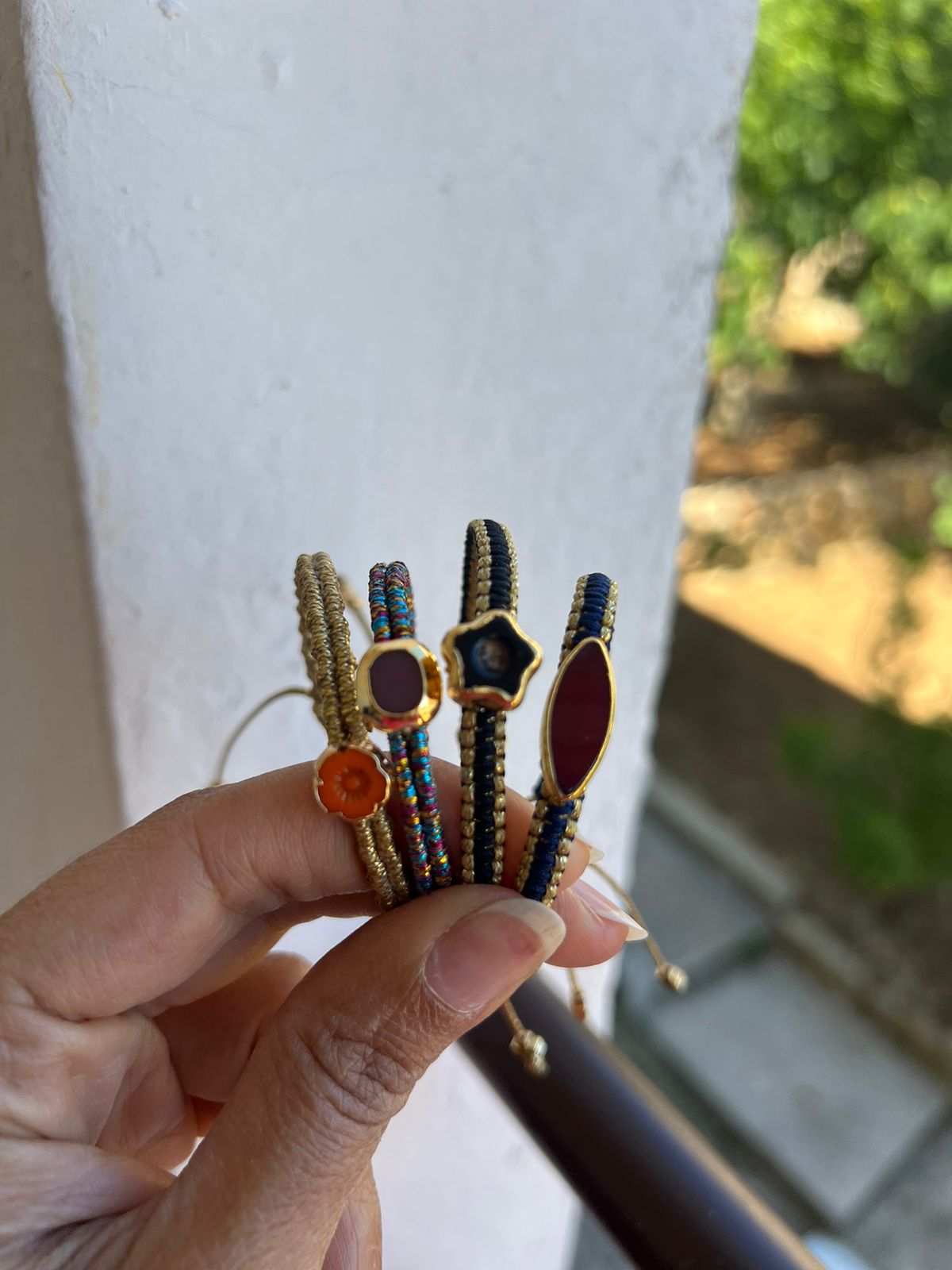 Oval Stone - thin band