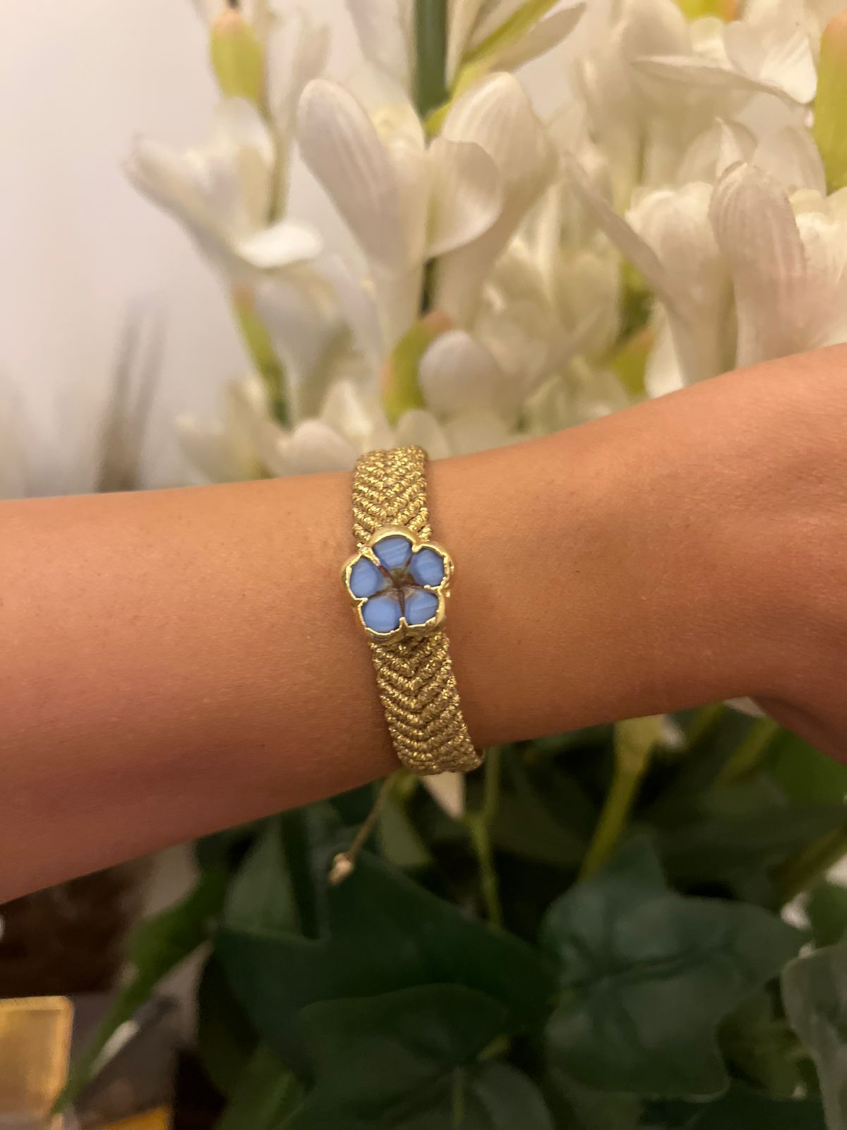 Colorful Crystal Flower Bracelet