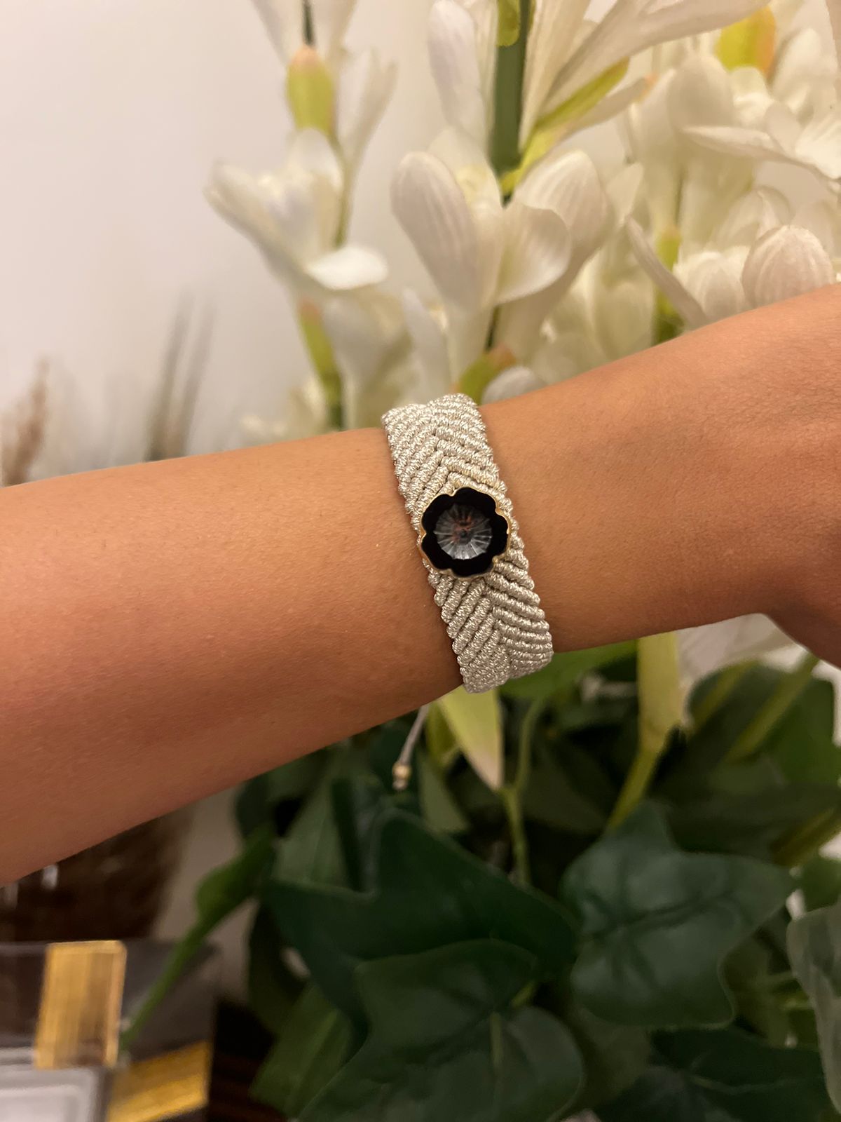 Flower Bracelet - Black