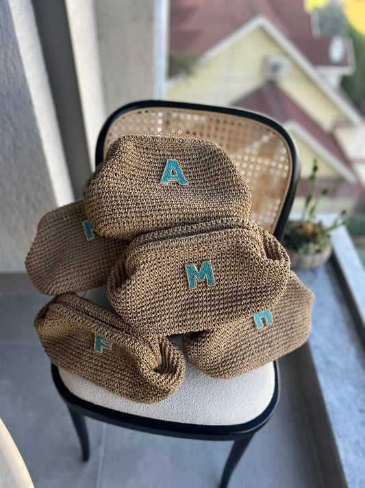 Initial blue clutch