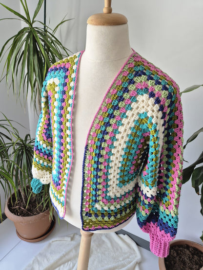 Cozy Bloom Crochet Cardigan