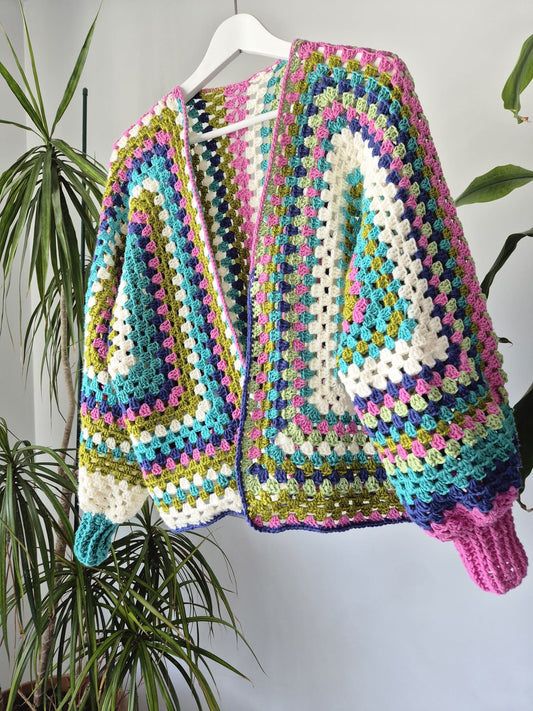 Cozy Bloom Crochet Cardigan