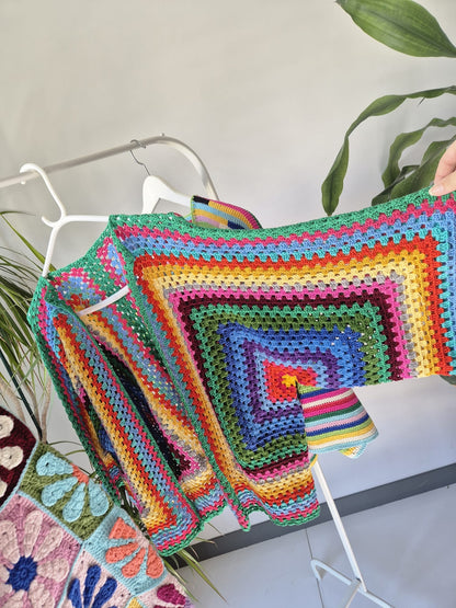Cozy Bloom Crochet Cardigan