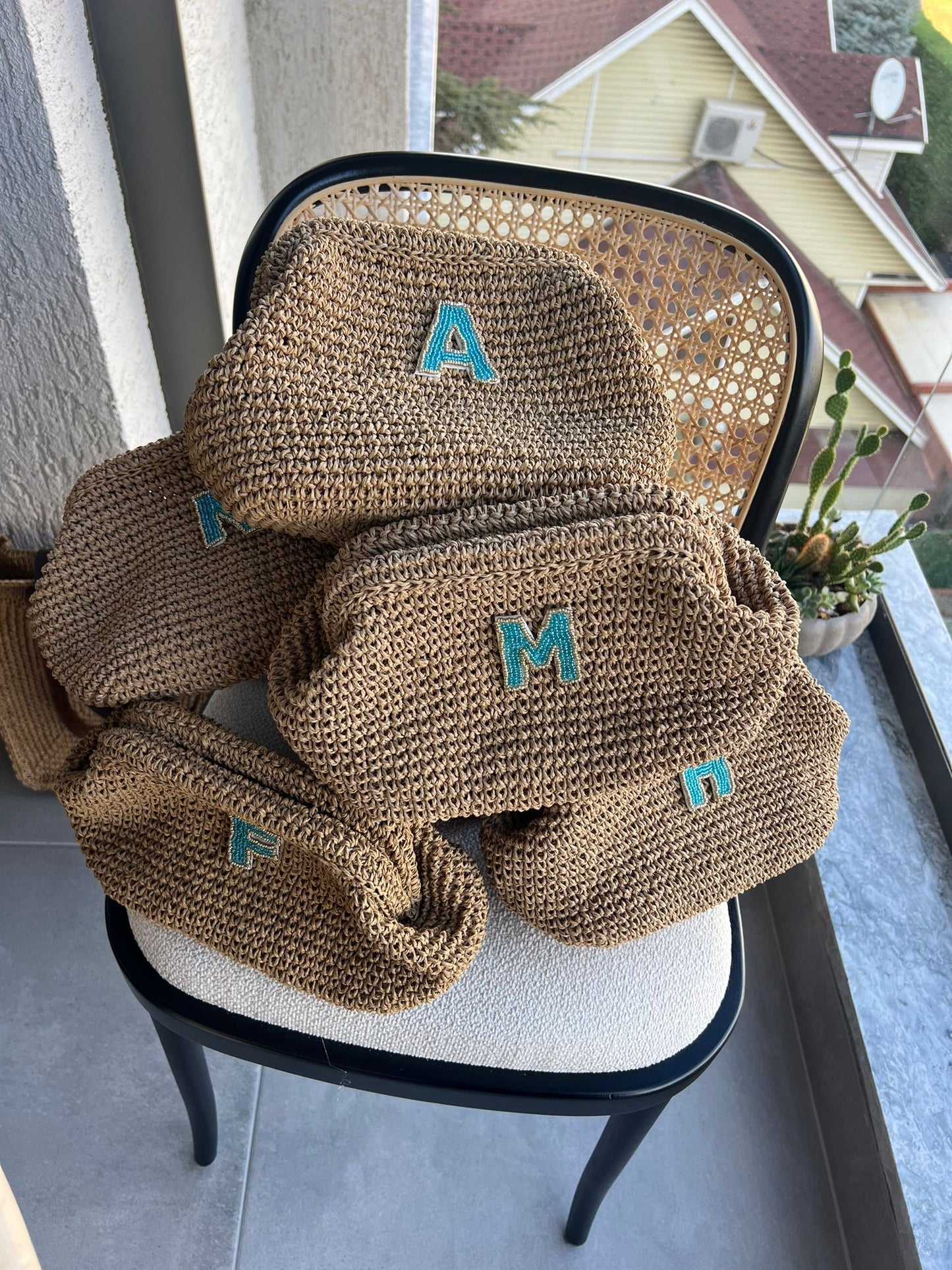 Initial blue clutch