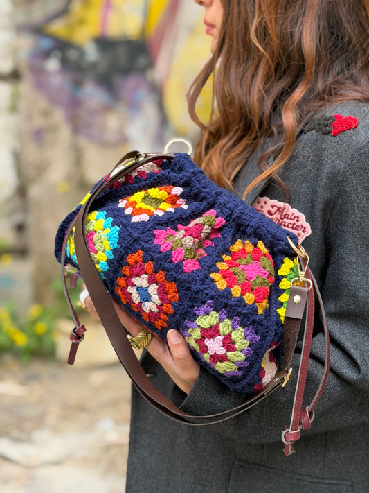 Bloom Crochet Crossbody Bag
