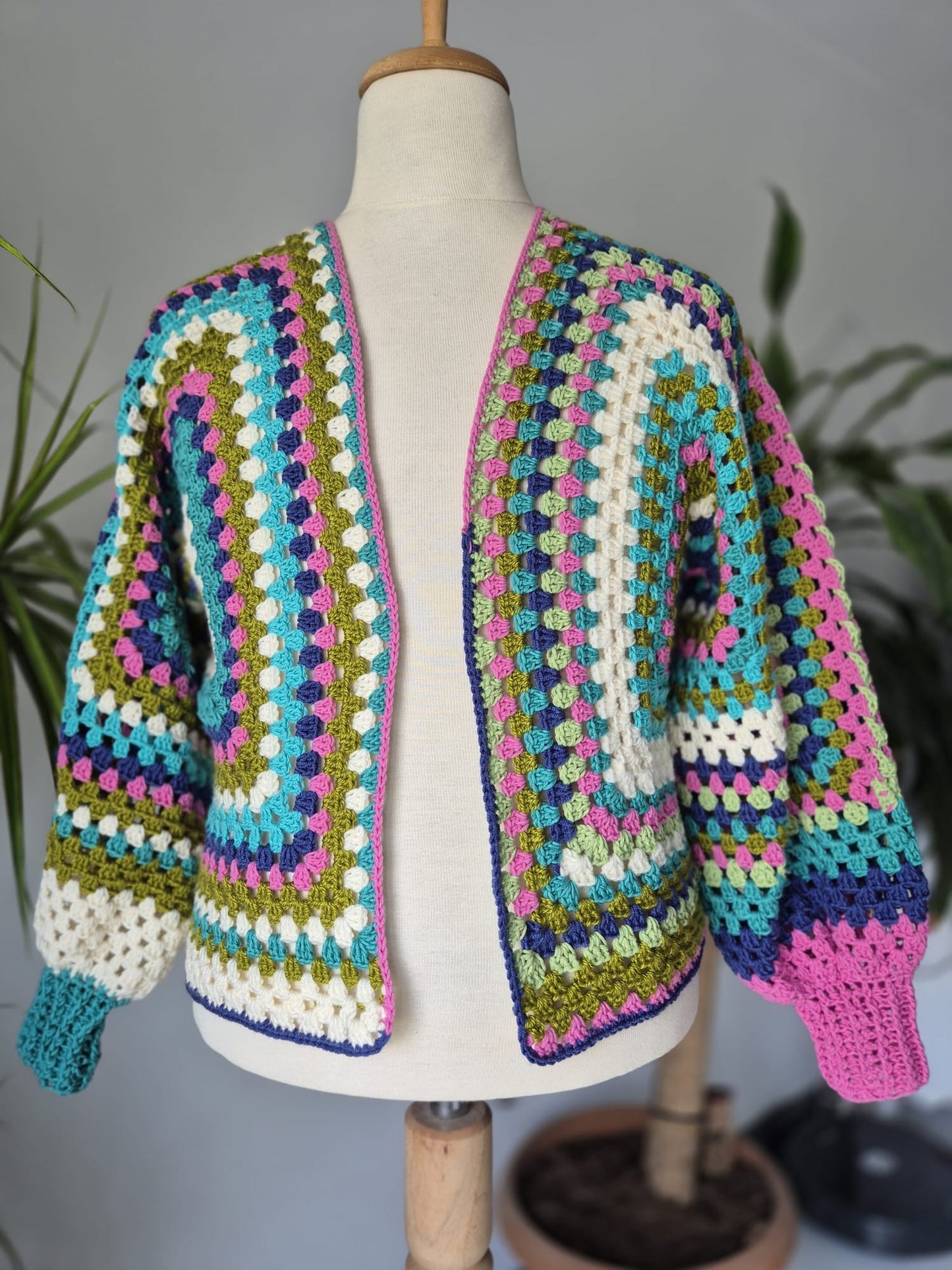 Cozy Bloom Crochet Cardigan