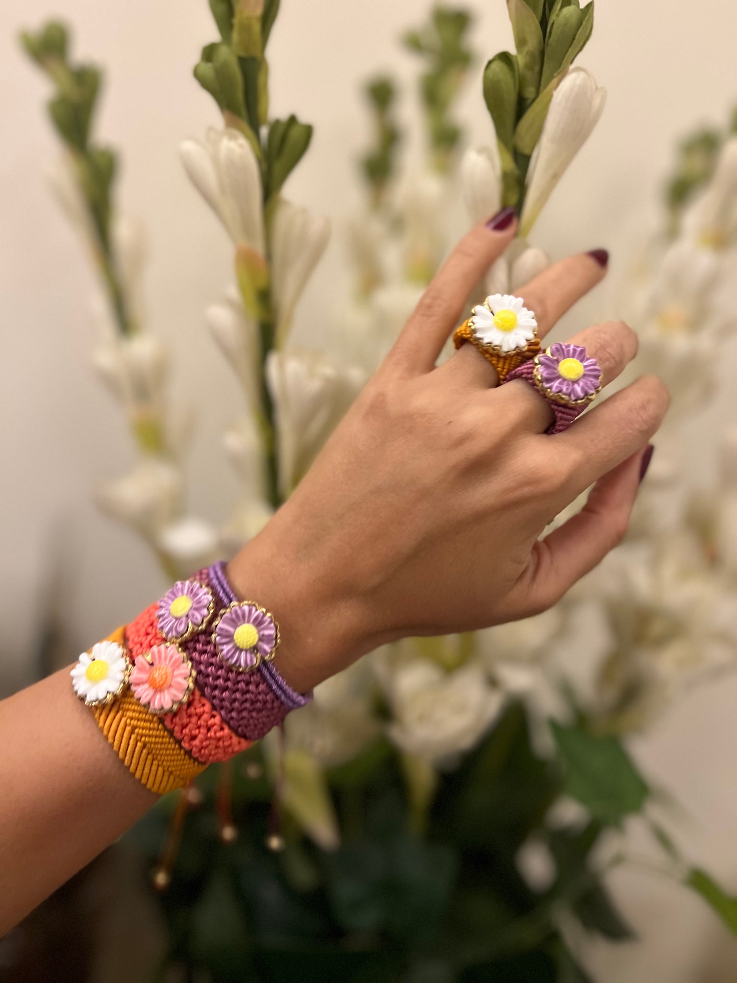 Flower bracelets