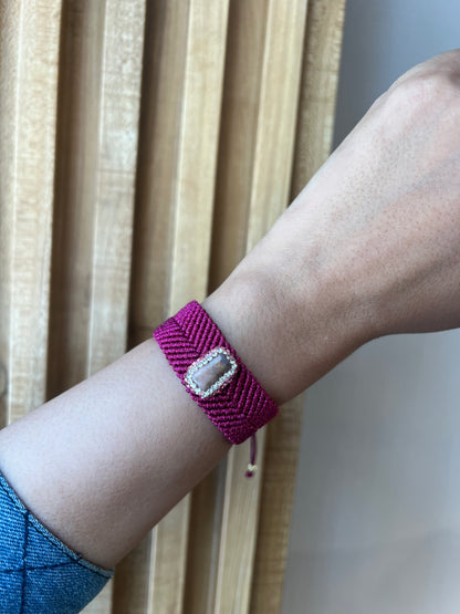 Fuchsia Agate Set