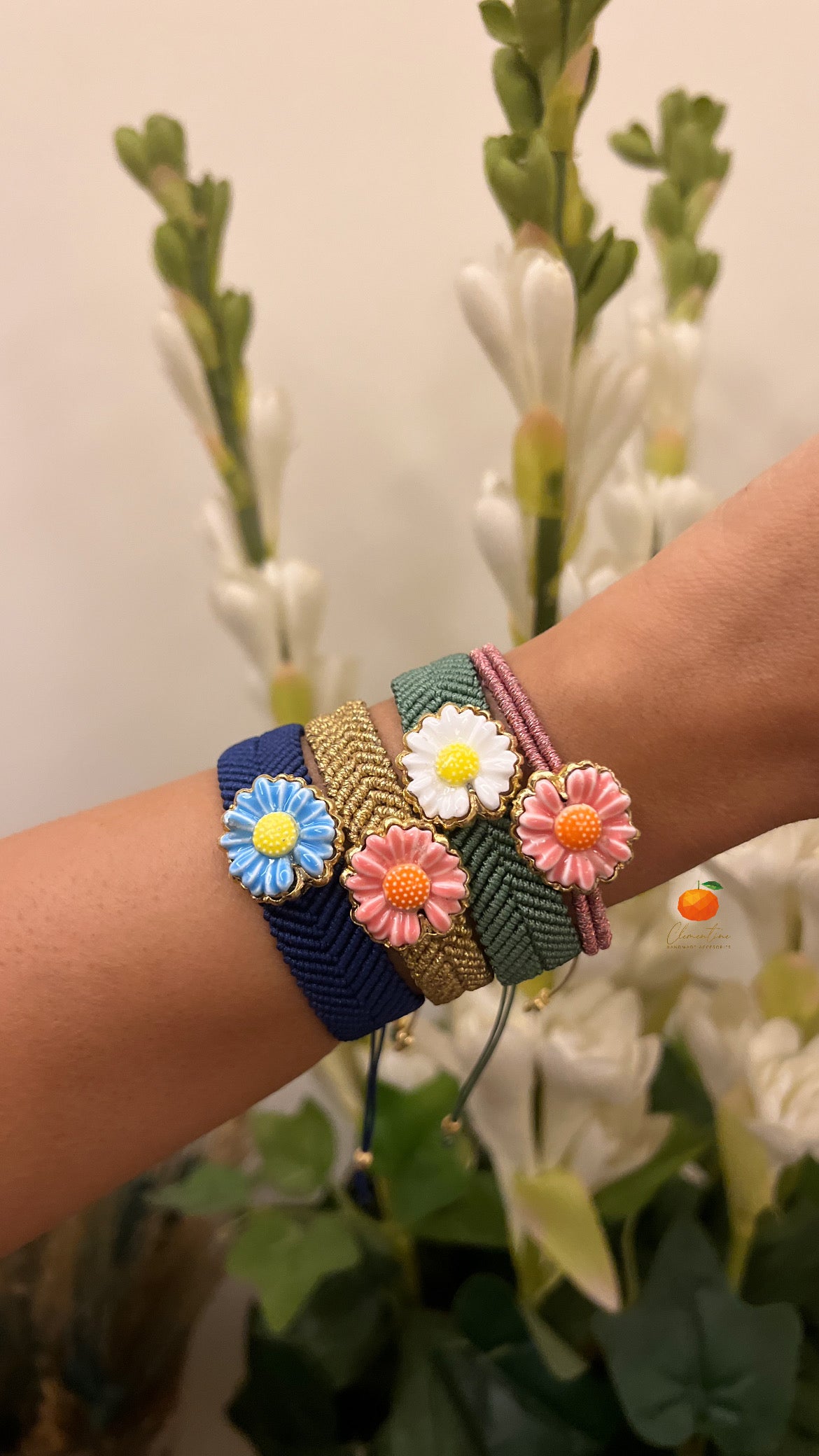 Flower bracelets