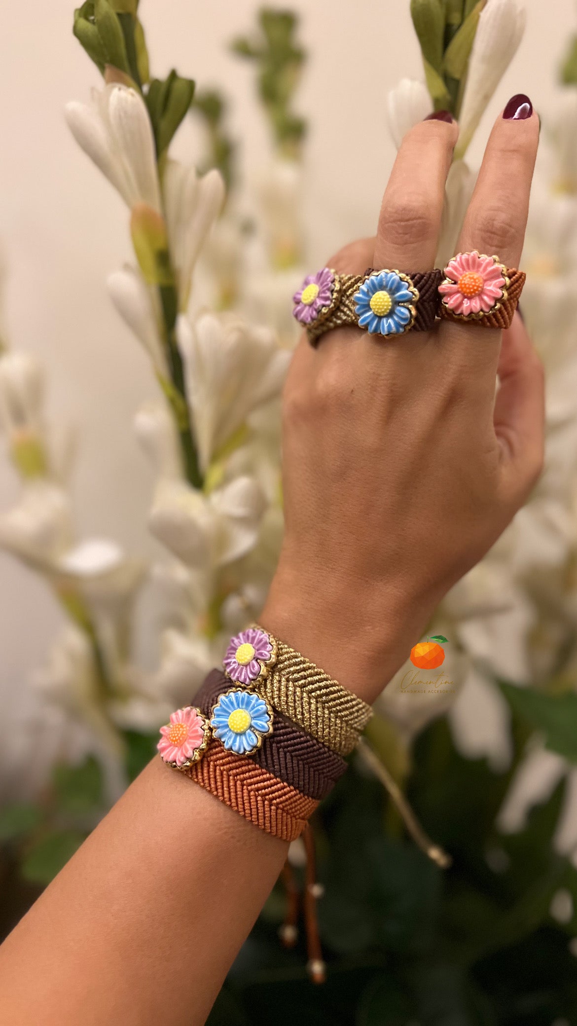 Flower bracelets