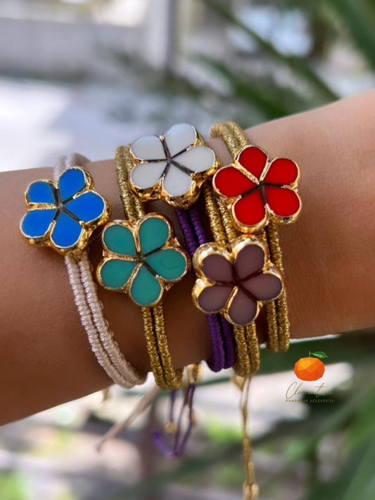 Big Flower Bracelet - Thin band