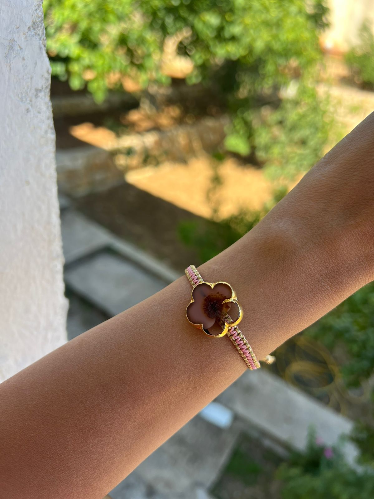 Big Flower Bracelet - Thin band