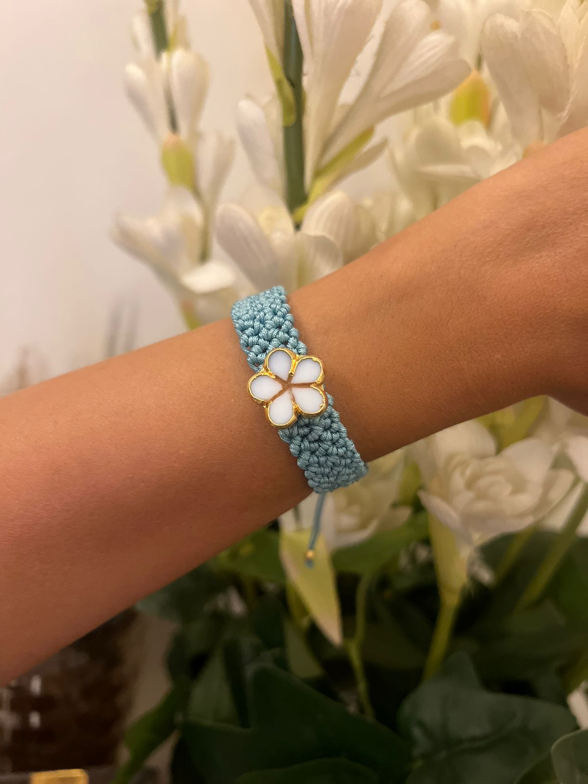 Crystal Flower Bracelet - Medium